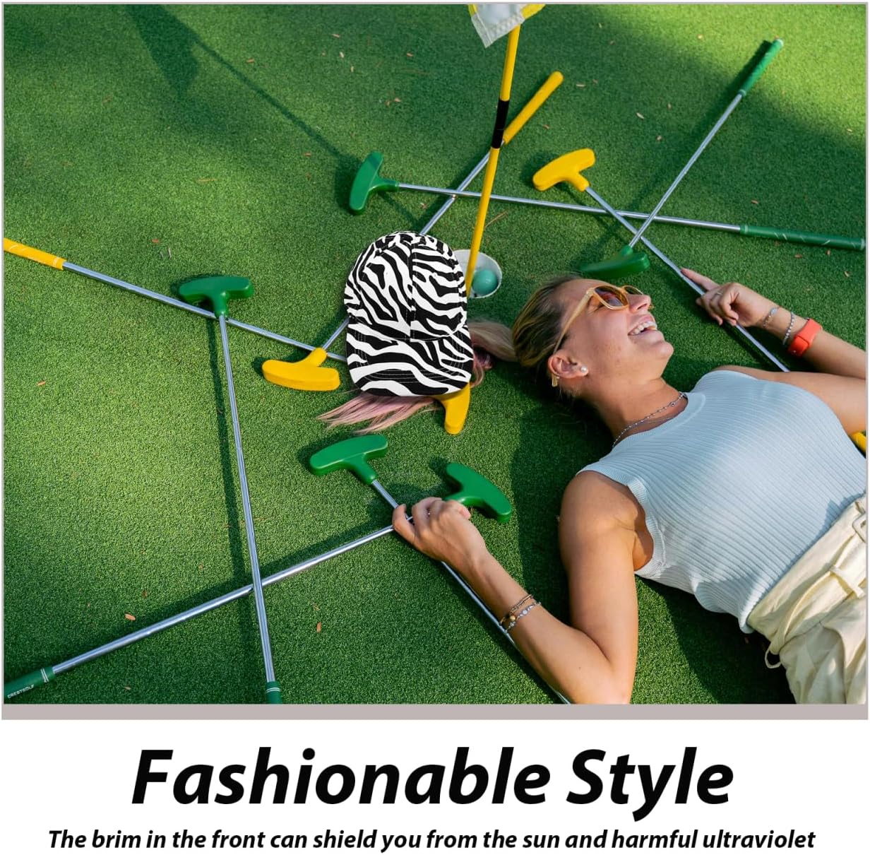 VALICLUD Cow-Stripe Baseball Cap Zebra Print Peaked Cap Cotton Linen Peaked Hat Outdoor Sun Hat for Women Girls White - Image 6