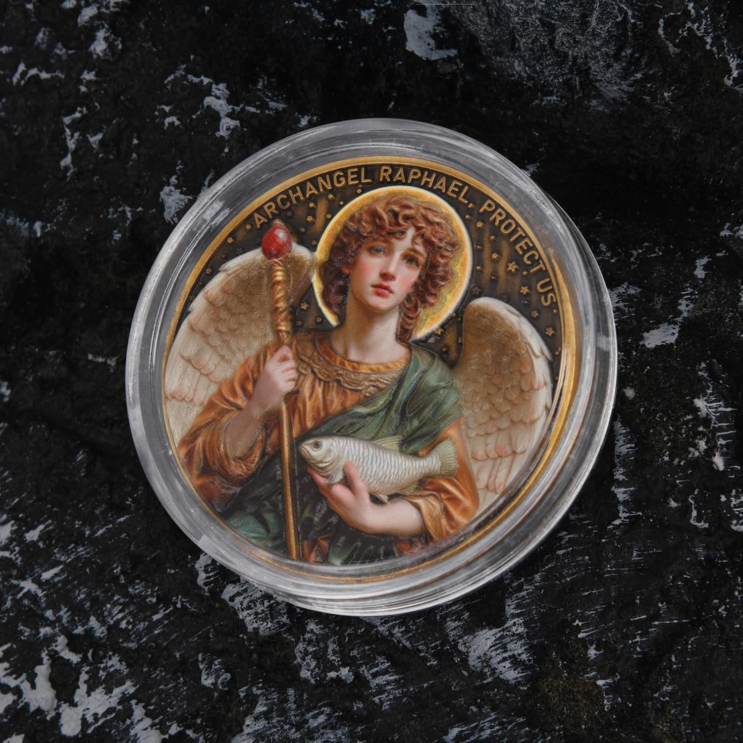 Archangel Raphael Prayer Coin - Patron Saint of Healing & Protection, Inspirational Religious Token, Pocket Blessing Gift for Faith & Wellness - Image 6