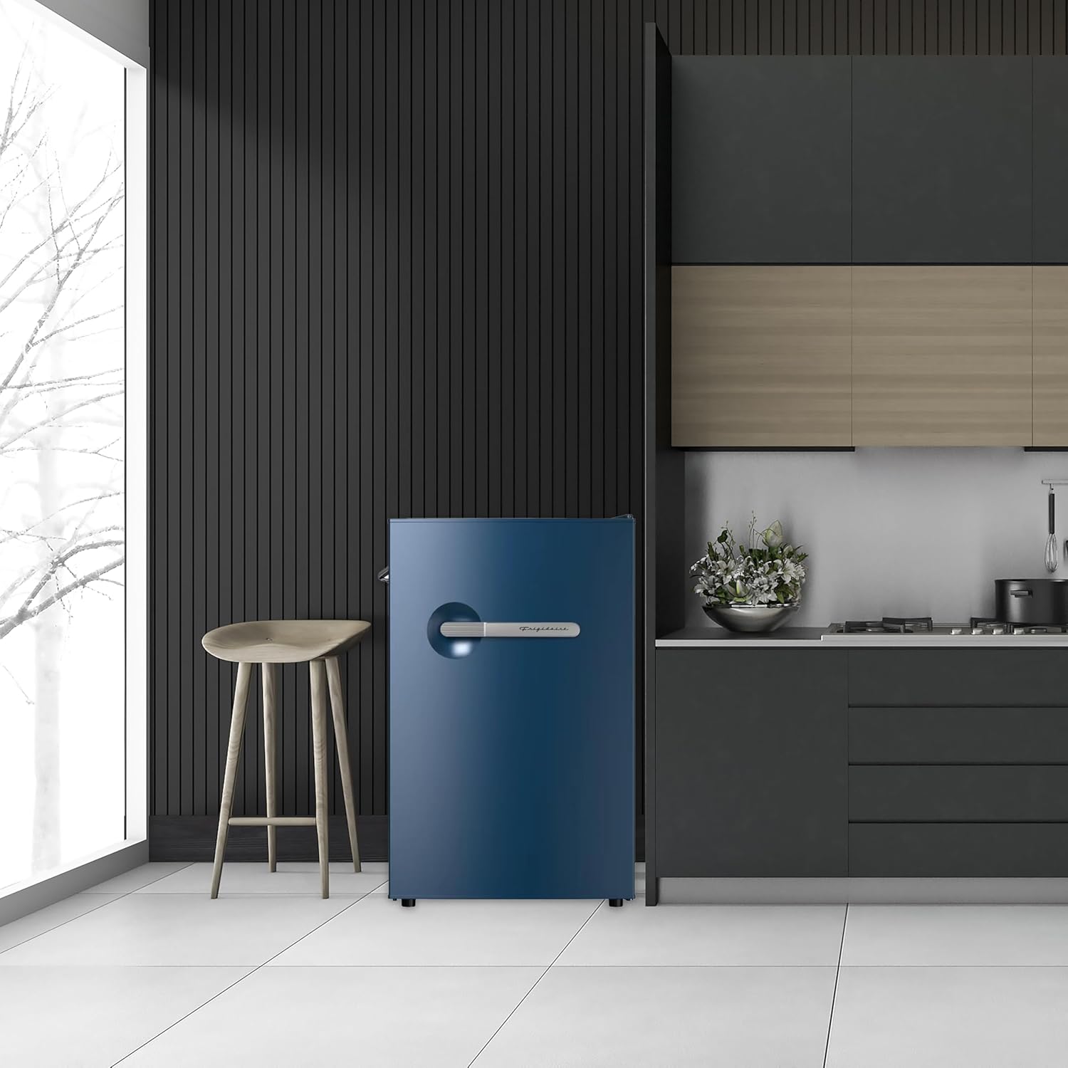 Frigidaire, 4.5 Cu. Ft. Retro Series Compact Refrigerator, Built-In Side Bottle Opener, ROYALBLUE