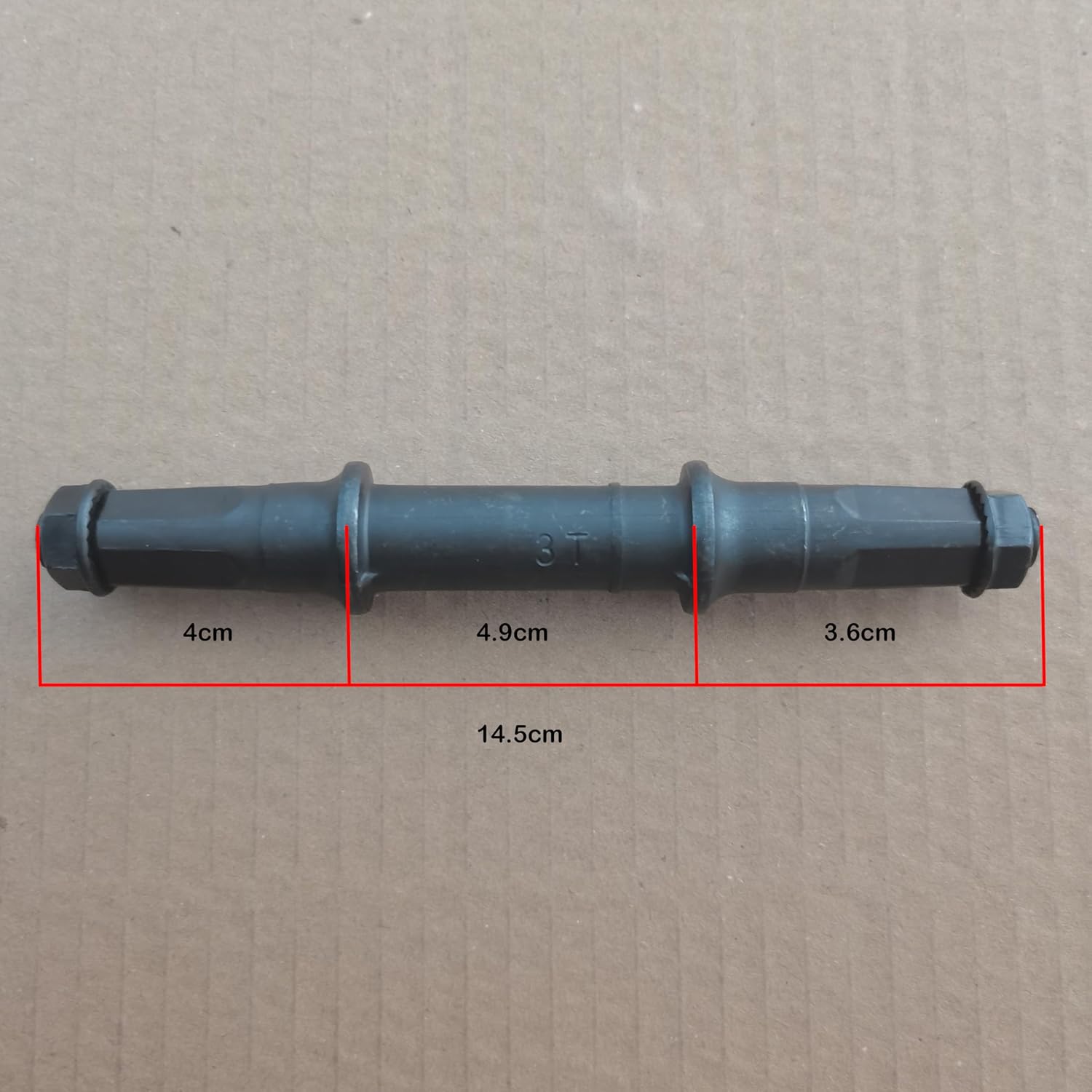 Bicycle Bottom Bracket Crank Axle Set, 3T Bottom Bracket Axle Square Taper for Bike
