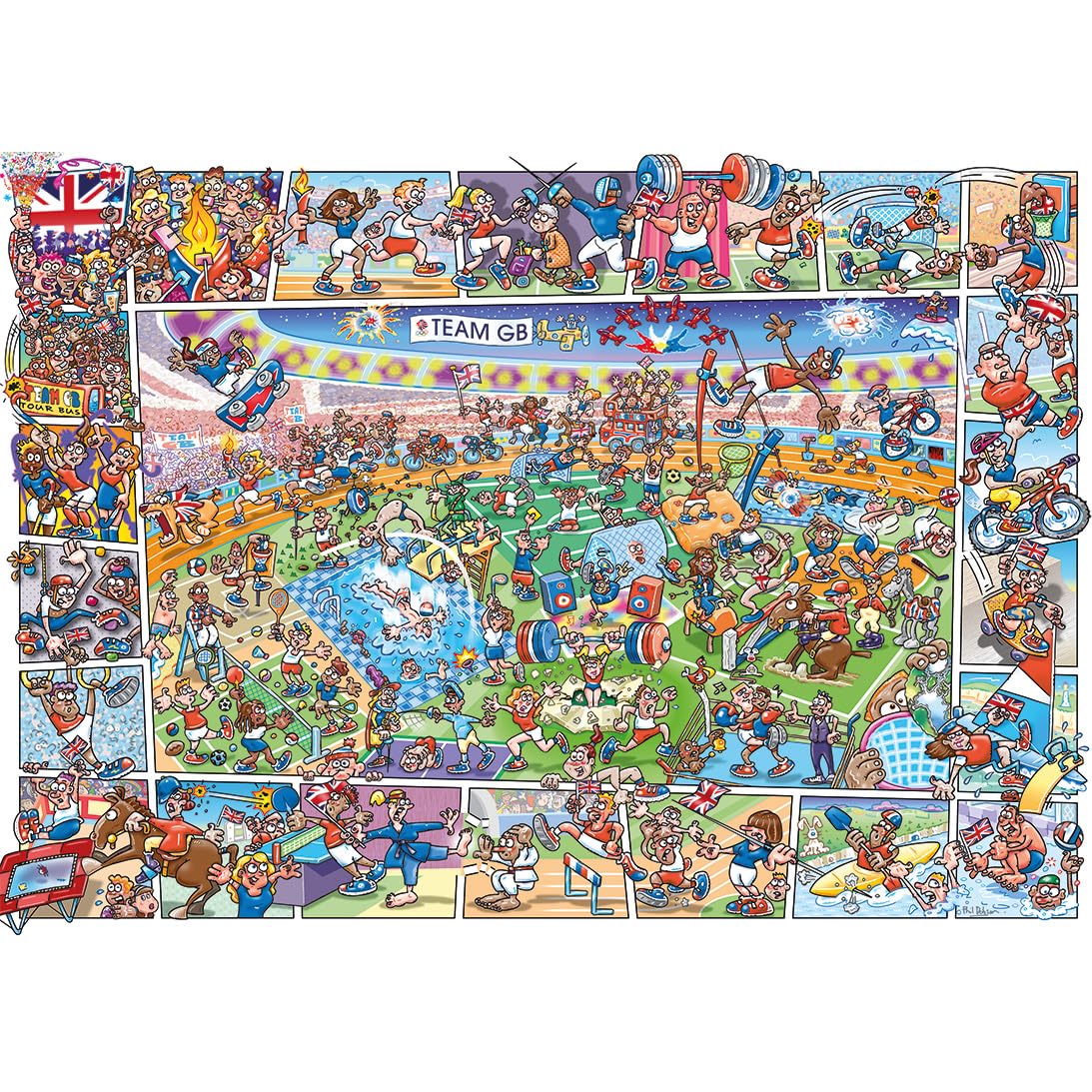 Gibsons Jokesaws Medals in the Making, Multicolored, 68 x 49 cm - Image 2