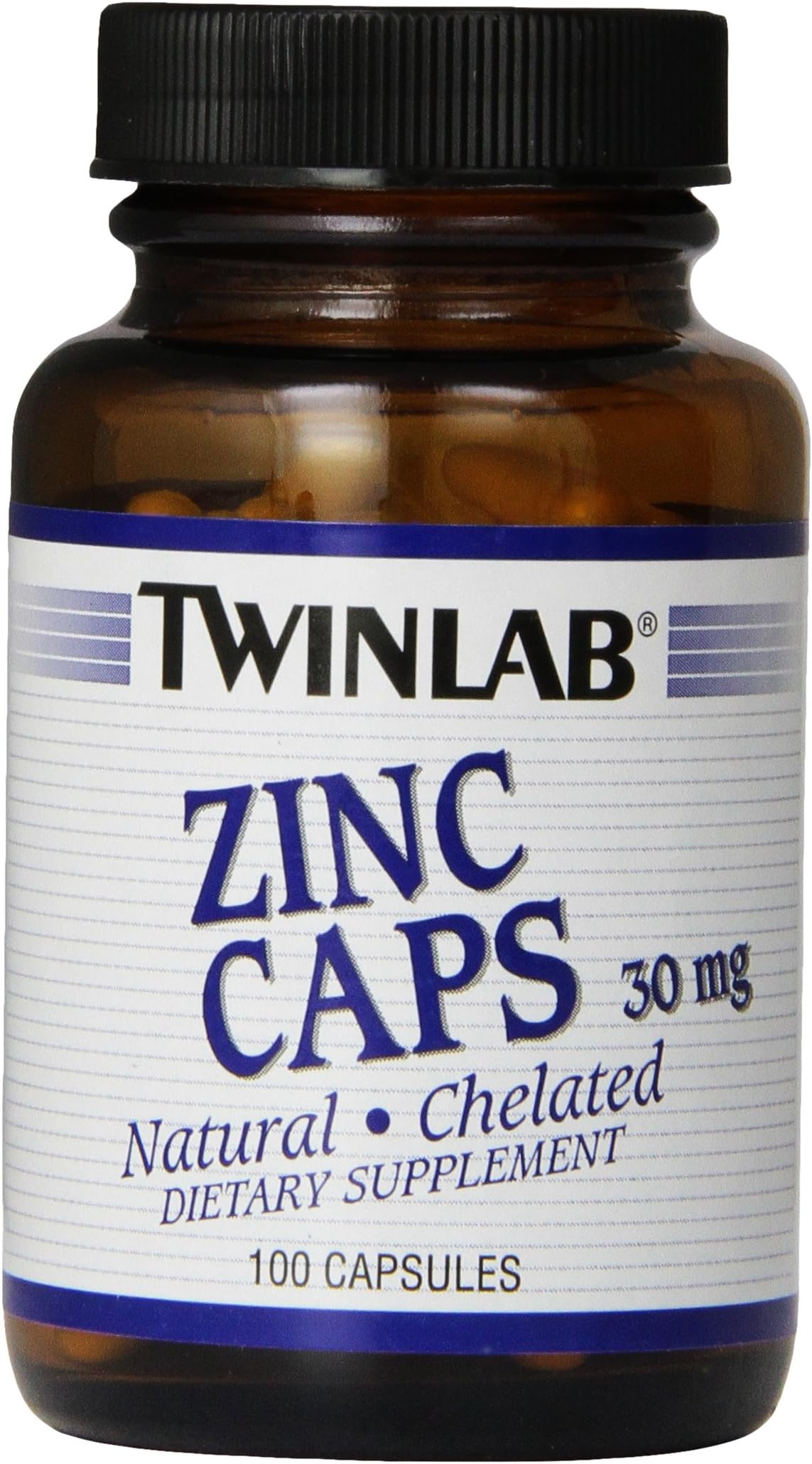 Twinlab Zinc Caps 30mg, 100 Capsules (Pack of 6)