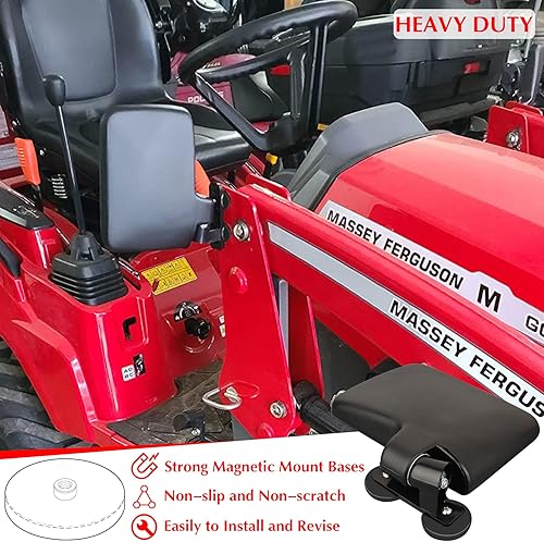 Miniatura 3 de MUTUACTOR Espejos universales para carrito de golf, 1 par de espejos retrovisores magnéticos para carrito de golf, sin perforaciones, accesorios