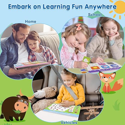 Miniatura 5 de Libros ocupados en español e inglés para niños pequeños - Libro de actividades preescolares bilingües para niños de 3, 4, 5 años, actividades