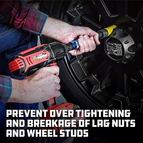 Miniatura 4 de Powerbuilt Juego de 8 barras de extensión con limitación de par y zócalos con asas de agarre de giro libre, 80, 100, 120, 130 lb-ft, 4 protectores