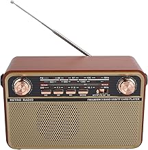 Goshyda Radio Receiver, FM/AM/SW Bluetooth Radio Portable USB Charging Radio Receiver, for U Disk Memory Card, for Home Outdoor