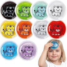 Kids Ice Pack 10-Pack, Reusable Soft Mini Cooling Ice Packs, Portable Cold Compress Packs for Boo Boos, Fever, Outdoor Sports, Travel, Home First Aid & Daily Cooling