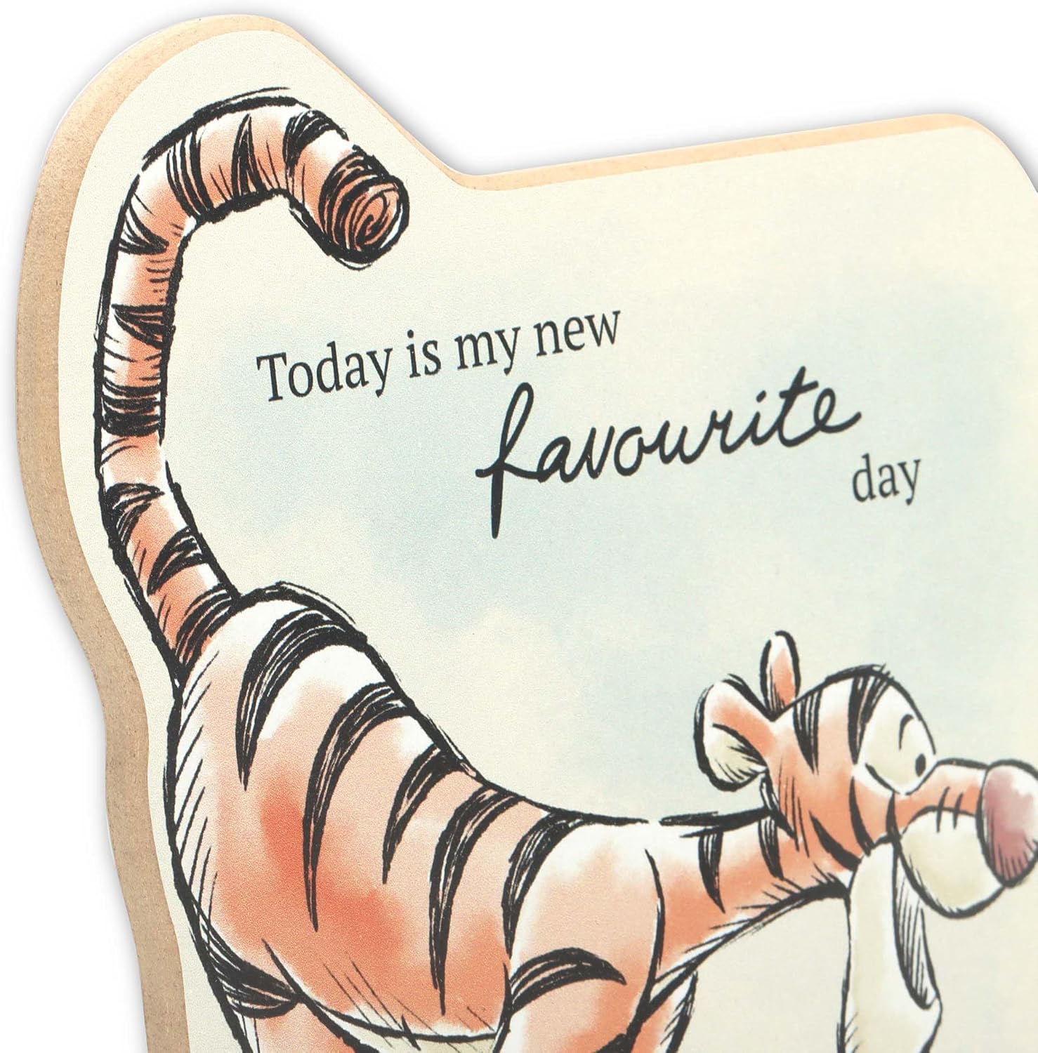 Open Road Brands Disney Winnie the Pooh and Tigger Today is My New Favorite Day Wood Wall Decor - Cute Pooh Wall Art for Kids' Bedroom or Nursery