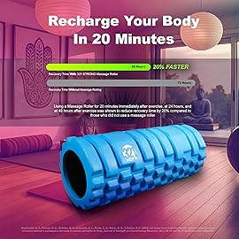 321 STRONG Foam Massage Roller - Deep Tissue Massager for Your Muscles & Back