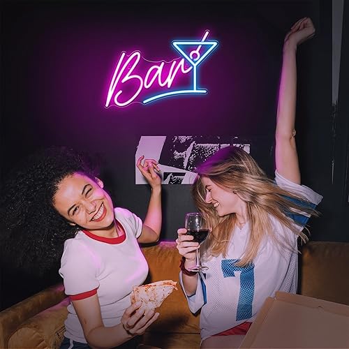 Miniatura 9 de Kavaas Letrero de neón de bar para bar en casa, letrero de barra LED para hombre, cueva, pub, cóctel, fiesta, el mejor regalo para marido, padre,