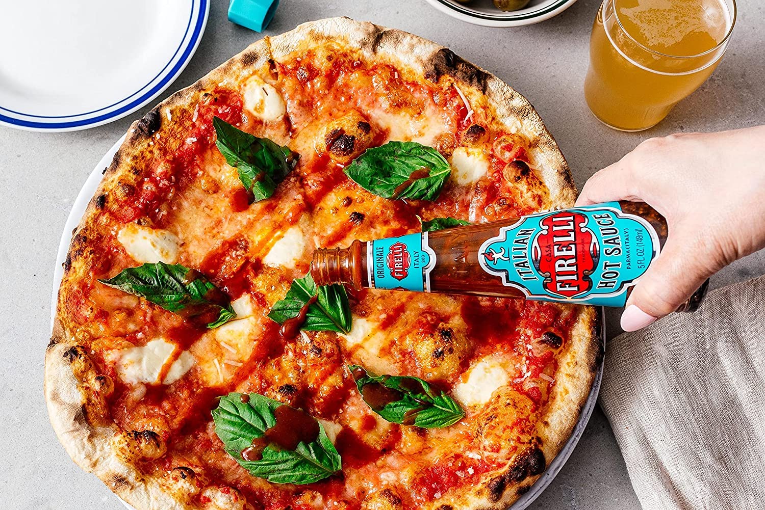 FIRELLI Italian Hot Sauce | 5oz Bottle (Pack of 6) | Perfect Kick for Pizza, Ramen, Eggs | Great Balanced Flavor, Gluten Free, Keto, All Natural, Made in Italy With Calabrian Chili Peppers