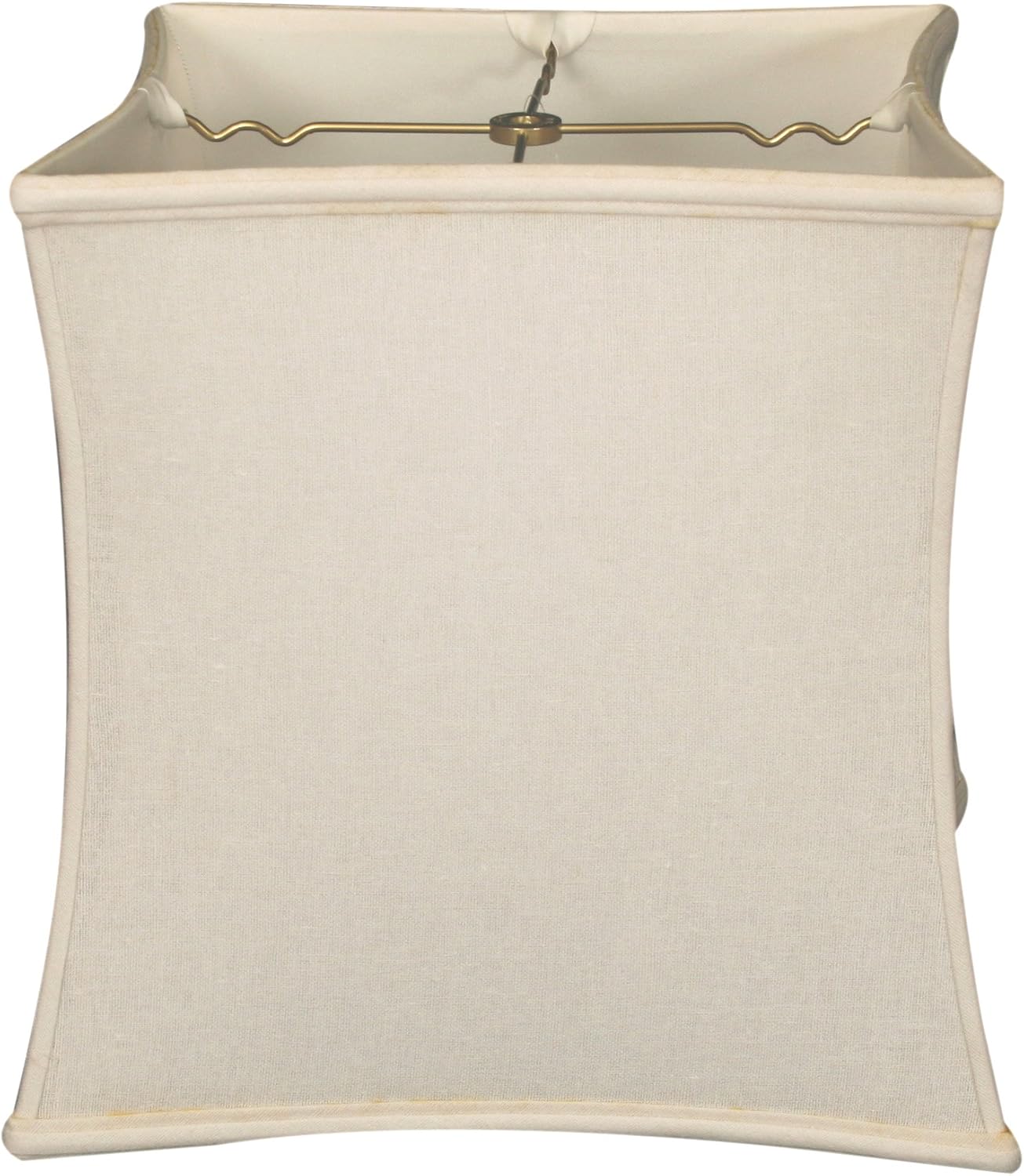 Royal Designs Square Cube Bell Basic Lamp Shade, Eggshell, 14 x 15x14