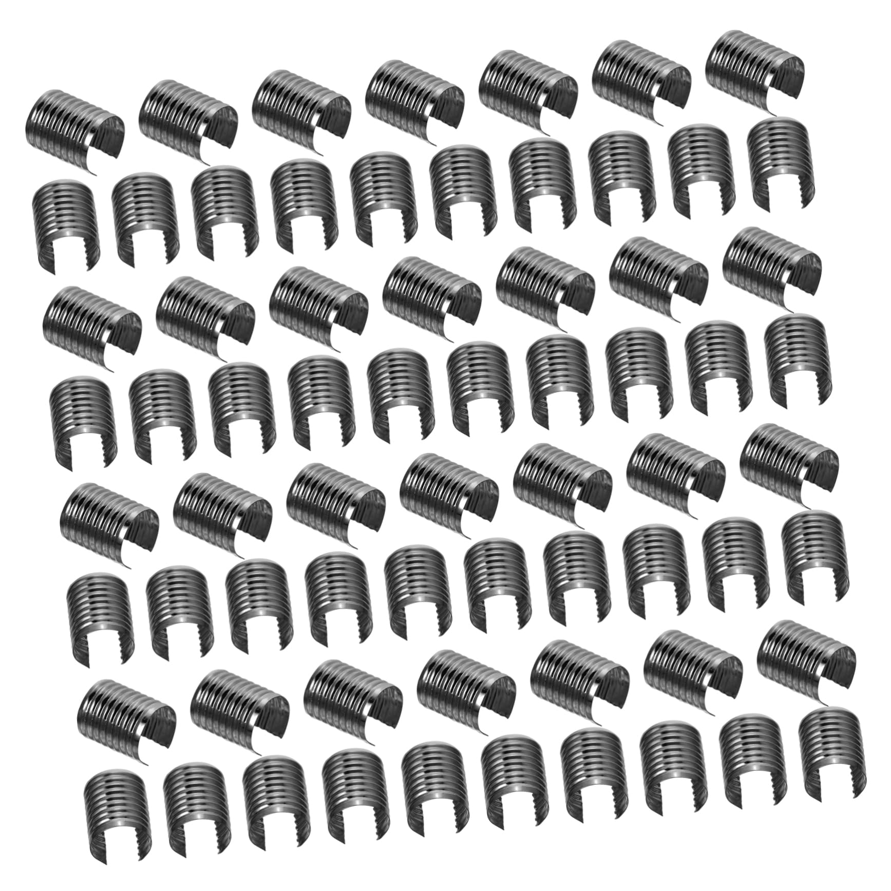 GLSTOY Tassel Clamp Hooks 100pcs Metal Rope Fastener Leather Rope Clips DIY Jewelry Making Supplies