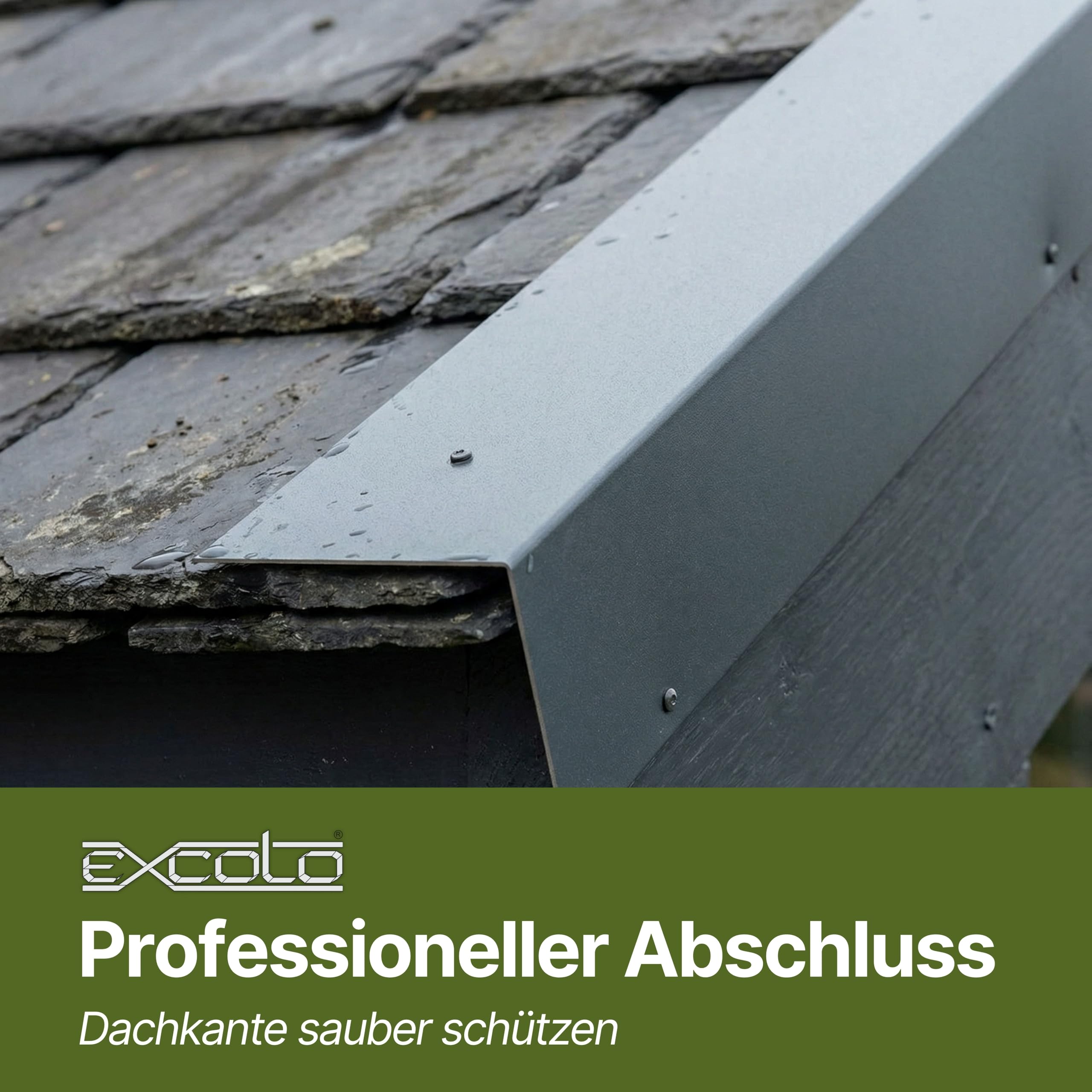 Alu-Blechstreifen 2m x 200mm | Aluminiumstreifen RAL 7016 Anthrazit | Made in Germany | Dachblech, Fassadenblech, Metallbau, Mauerabdeckung, Sichtschutz, DIY Projekte | 0,8mm stark