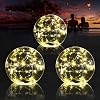 Floating Pool Lights, 15 Inch Warm White Solar Pool Light That Float, IP68 Waterproof Inflatable Light Up Pool Balls, Float or Hang Solar Floating Lights for Pool, Wedding, Party Decor - 1PC