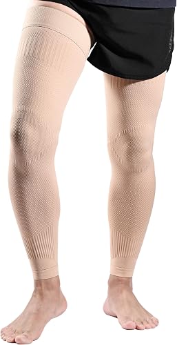 MGANG Full Leg Compression Sleeves, Thigh to Ankle Support for Daily Wear, Sports and Active Comfort MGANG Full Leg Compression Sleeves, Thigh to Ankle Support for Daily Wear, Sports and Active Comfort