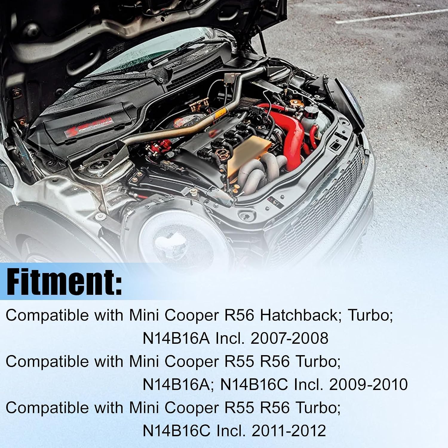 MLS Engine Head Gasket Set Fit for Mini Cooper R56 Hatchback 07-2008, Fit for Mini Cooper R55 R56 09-12, for 1.6L L4 DOHC Turbo N14B16C, N14B16A, Replace 20606049609 9815416 Engine Cylinder Gasket Kit