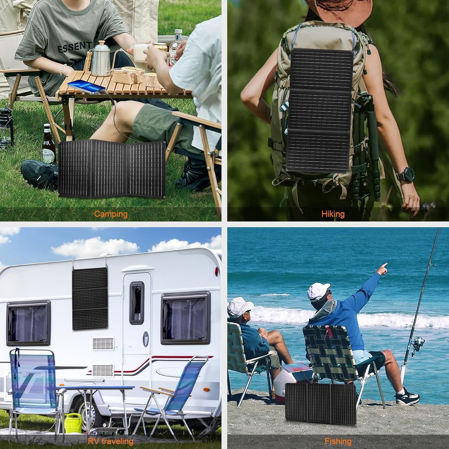 VLAIAN 30W 100W 200W 400W Solar Panel,Portable Foldable Solar Panel Kit,Black with Carrying Case (30W) - Image 7