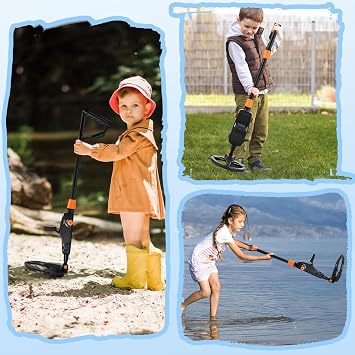 Metal Detector Kids,Lightweight Metal Detectors with LCD and SOUND Indication,High Accuracy Metal Detector with Waterproof Search Coil for Kids or Beginners to Treasure Seeking Gold Digger