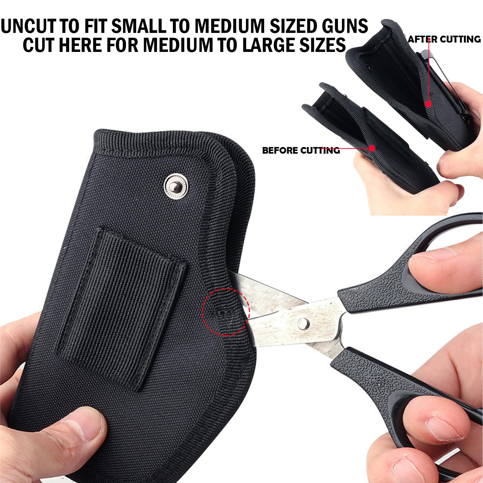 KAIYAYA 2 Pezzi Fondina da Trasporto Nascosta,Pistola Interna o Esterna per Mano Sinistra e Destra Fondina Beretta da Cintura per Pistola Custodia IWB/OWB destra e sinistra adatta per S&W M&P Shield G