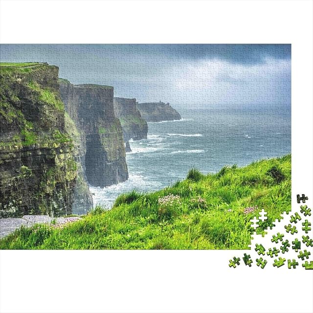 Acantilados de Moher Puzzle de 1000 Piezas para Adultos Vista al Océano Juego de Puzzle Relajante Hogar…