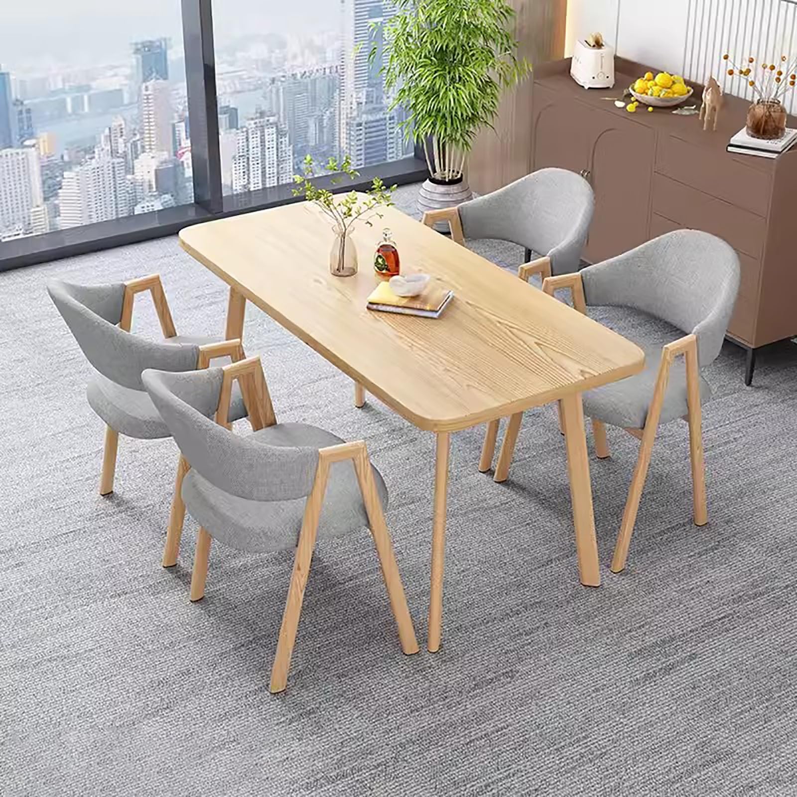 Amazon｜ミッドセンチュリーモダンな4人用ダイニングテーブル