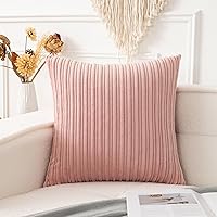 Vista 90 de UGASA - Fundas de almohada decorativas de terciopelo suave y sólidas de Navidad para sala de estar/sofá, 16 x 16 pulgadas, 2 unidades, color burdeos