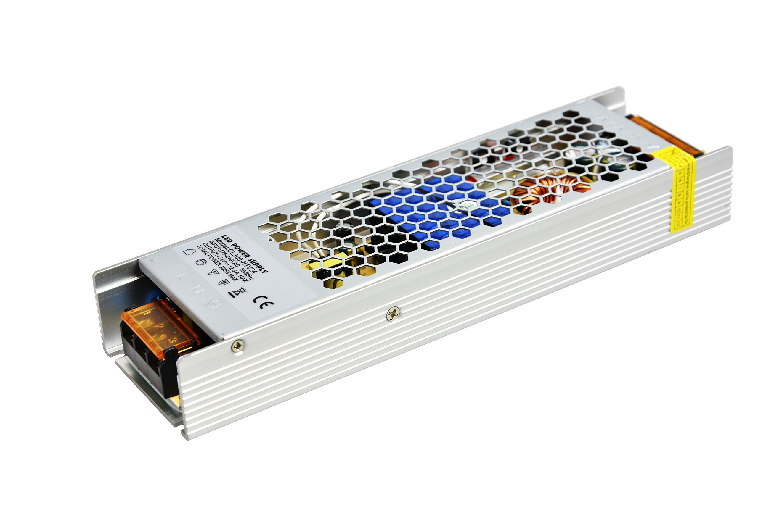 Bande en Aluminium 24V 300W série D de LED de Bloc d'alimentation Ultra Mince d'intérieur de pour l'unité d'alimentation LED (CL300-H1V24)