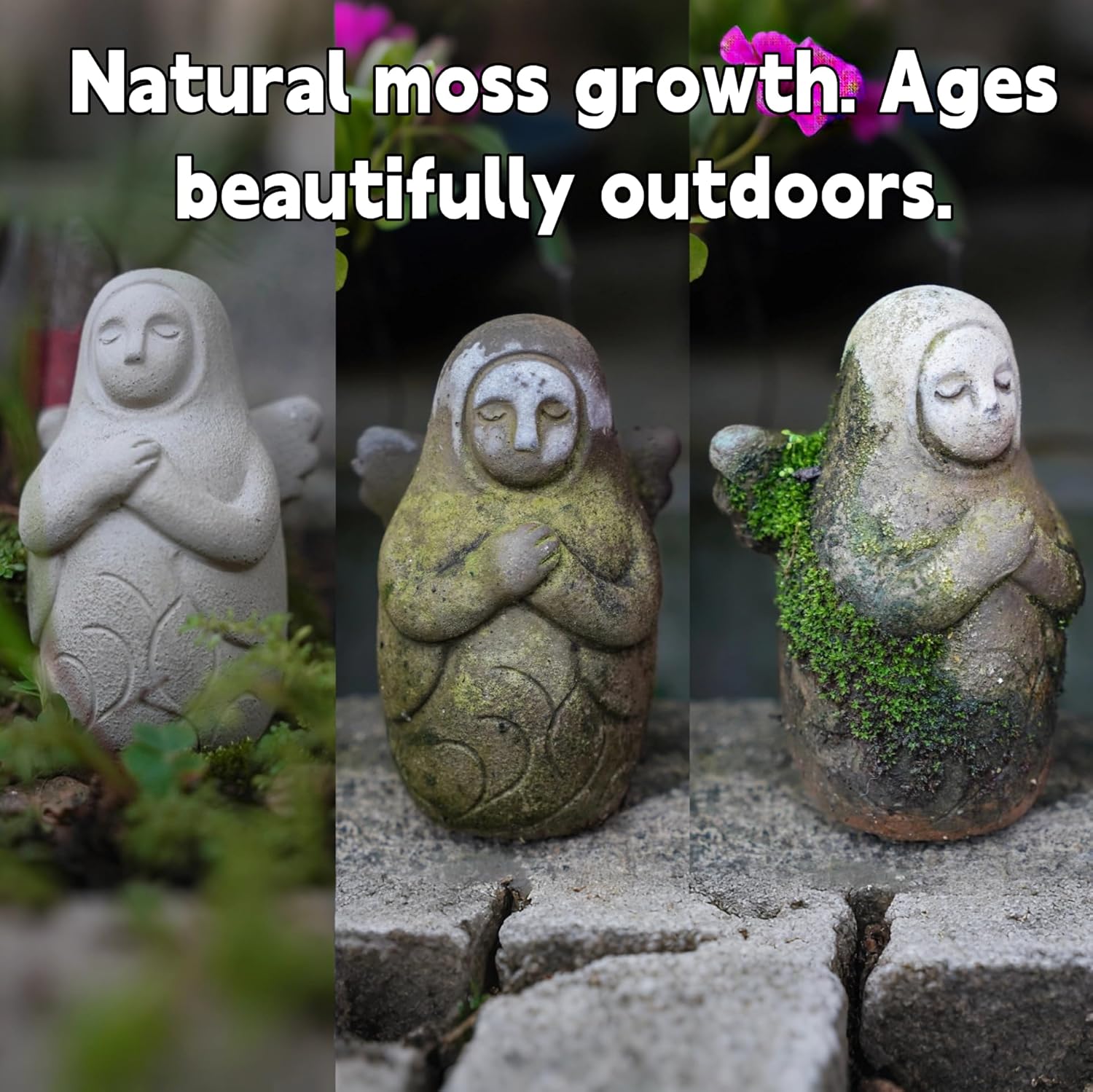 Goddess Hylia Sculpture with Master Sword, Hand-Painted Cement Statue for Aquarium Decor, Epic Fantasy Collectible for Desk and Game Room (Large)