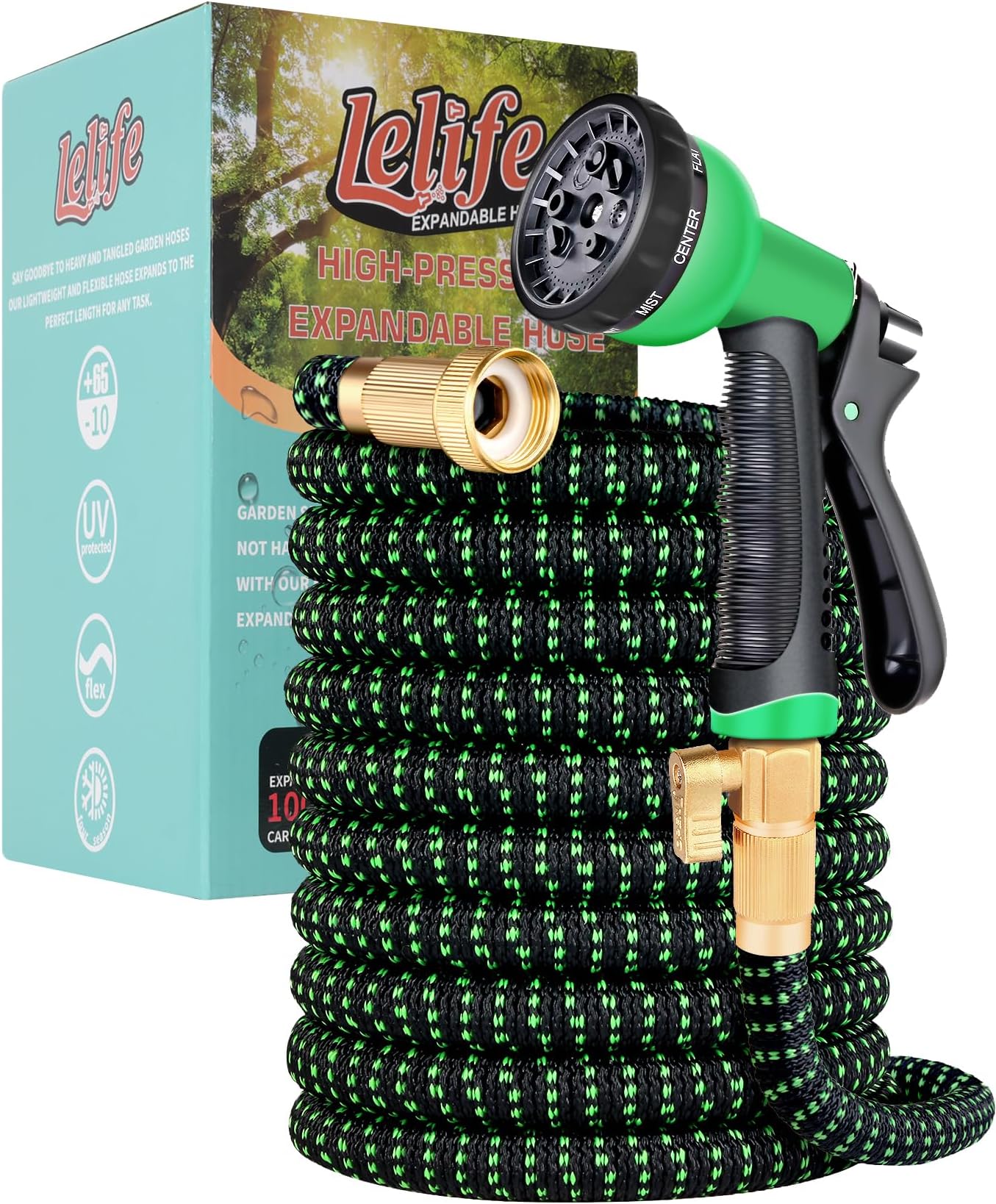 The Official XHose Expanding Garden Hose Pipe with BONUS adaptor, 100ft