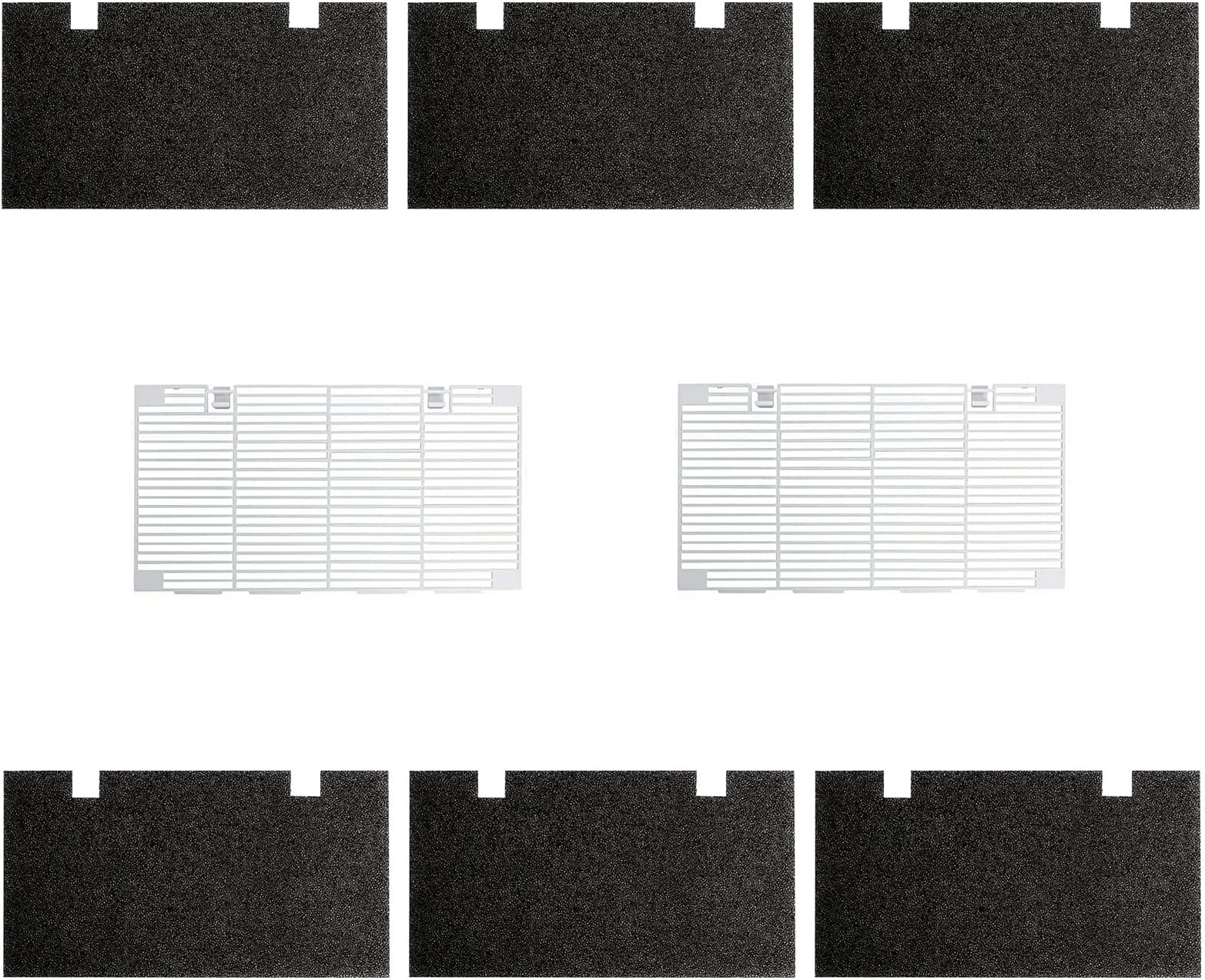 Carkio RV Air Conditioner Covers Grill Fit for Dometic 3104928.019 2pcs RV Grilles & 6pcs Filter