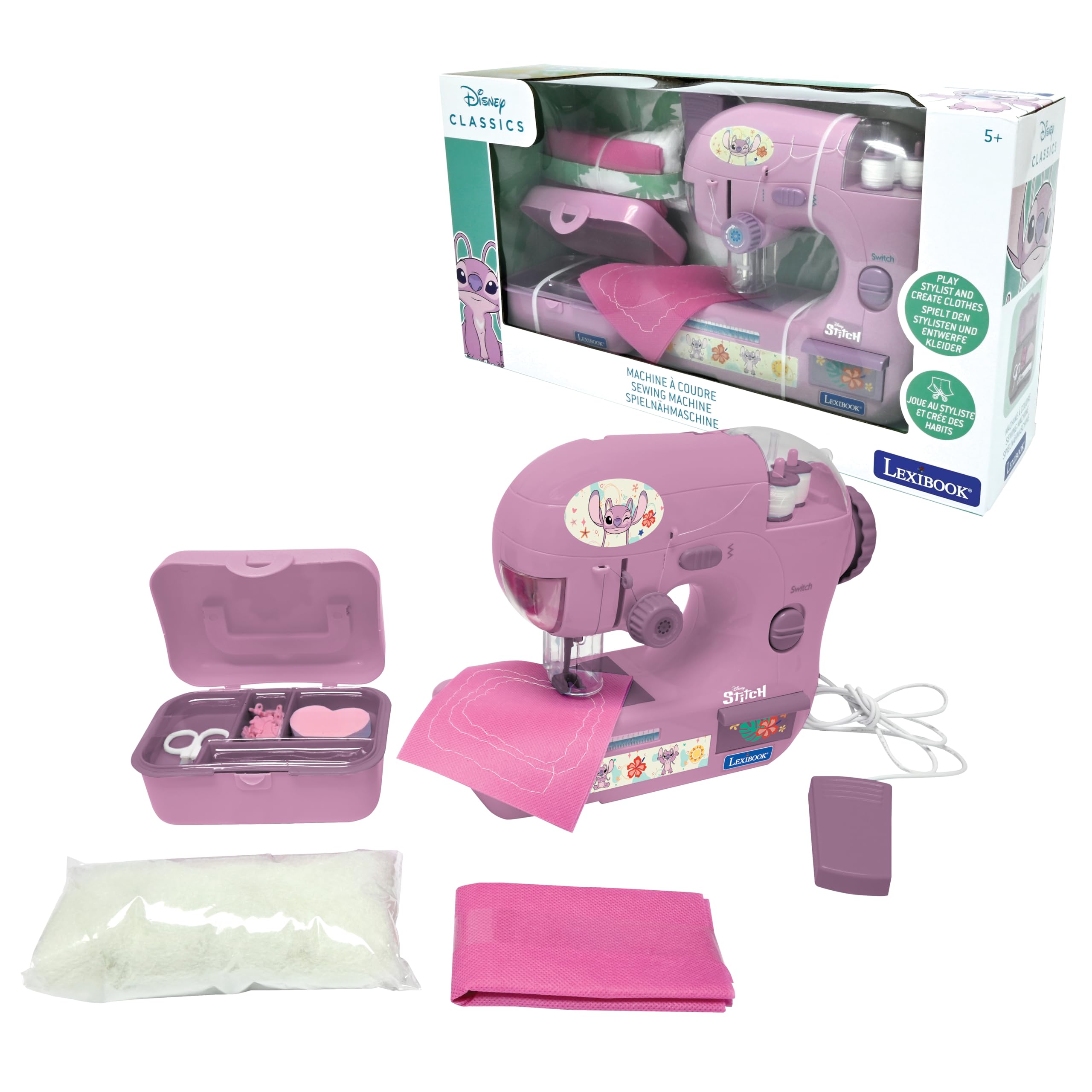 LEXIBOOK, Angel Sewing Machine Playset, SW100D1