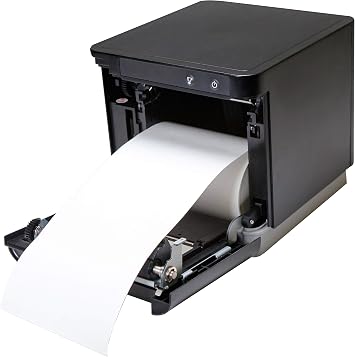 Star Micronics mC-Print3 3 Ethernet LAN / USB Thermal POS Printer with CloudPRNT, Cutter, and External Power Supply - Black