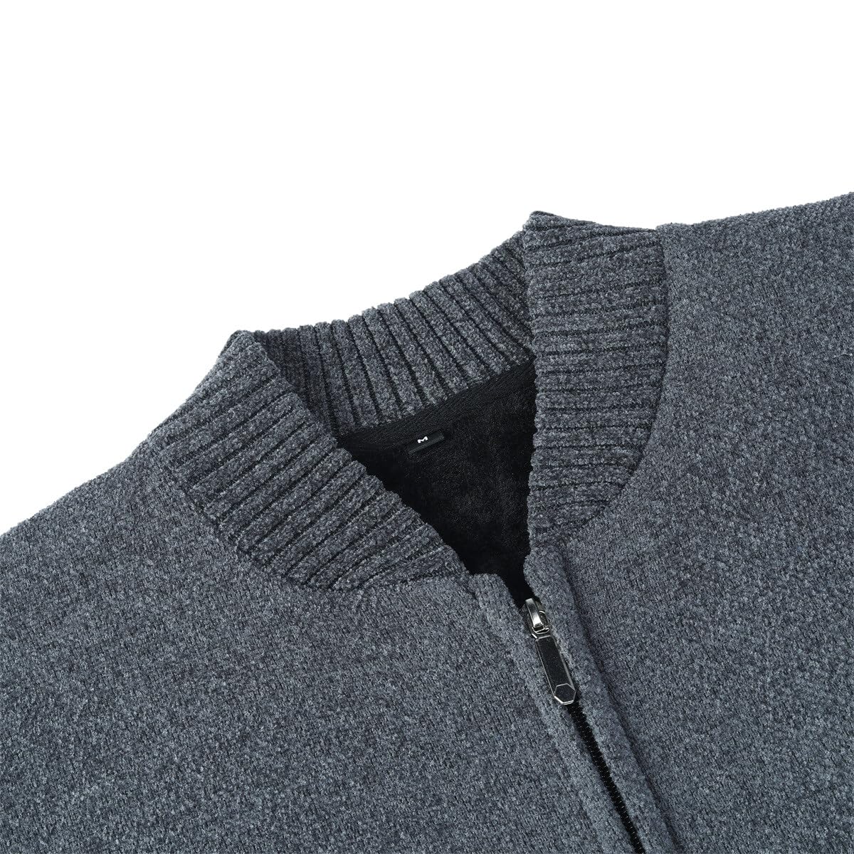 YOUTHUP Herren Strickjacke Winter Fleece Futter Strickpullover Regular Fit