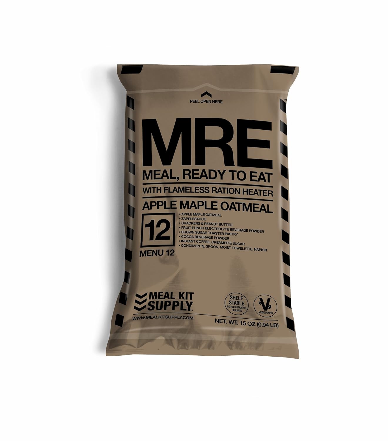 Amazon.com : MRE (Meal, Ready to Eat) Single Breakfast MRE with Heater ...
