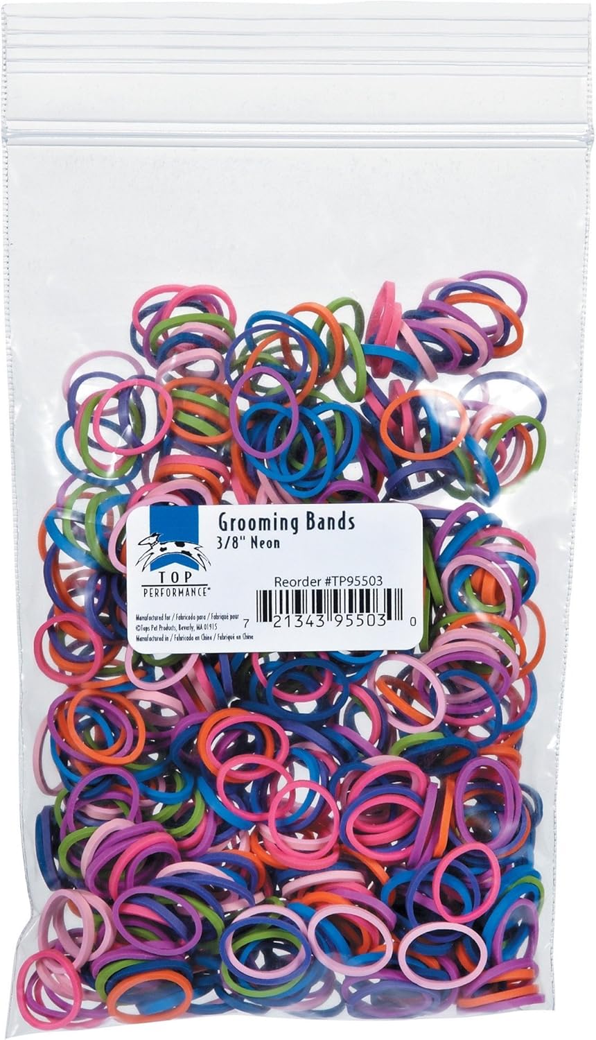 Top Performance Grooming Bands for Dogs, 3/8-Inch,...