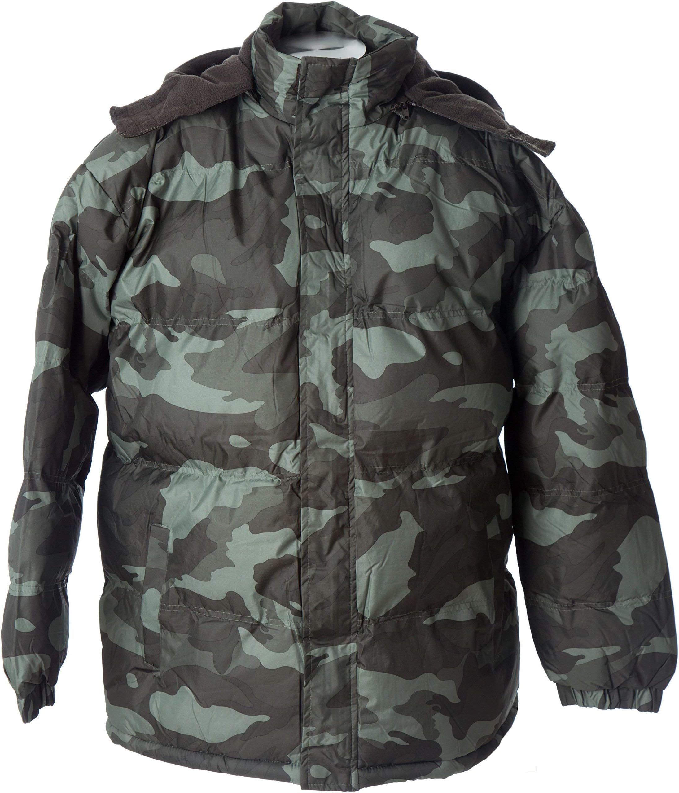 Polar IceLion Force Mens' Warm Camouflage Hooded Hunting Jacket Puffer Winter Coat
