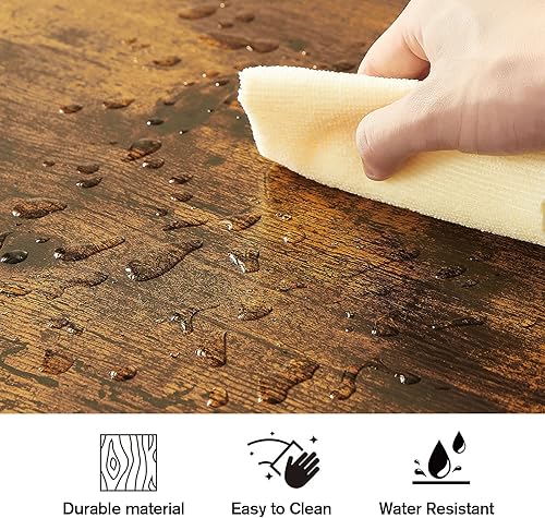 Miniatura 6 de GNIXUU Juego de mesa de pub de 3 piezas, mesa de bar redonda pequeña de 2 niveles y 2 taburetes de bar con respaldo, mesa de altura de barra y