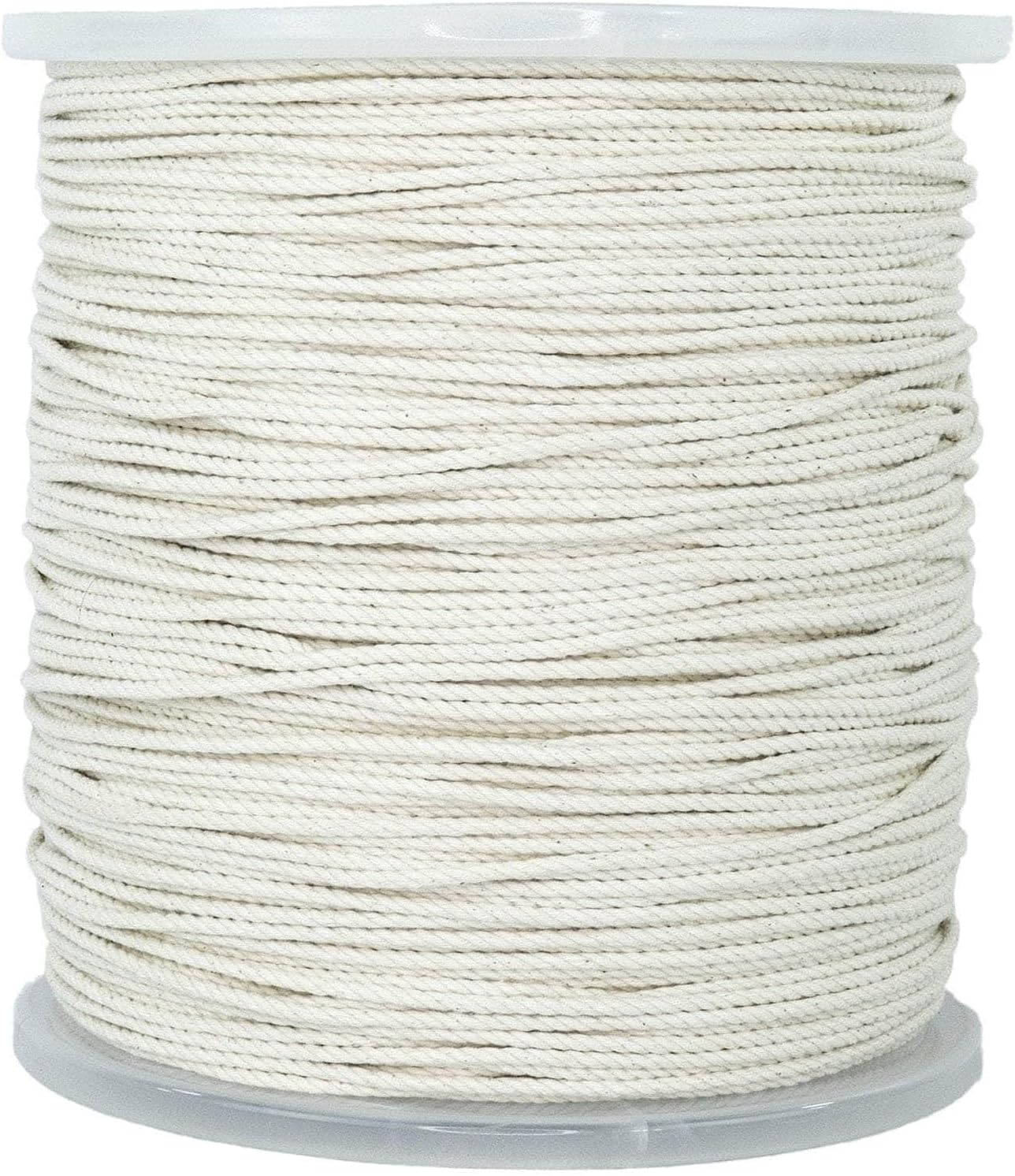 SGT KNOTS Twisted 100% Cotton Rope for DIY Projects, Crafts, Commercial, Agricultural - High Strength, Low Stretch, Natural (1/8" x 300ft, Natural)