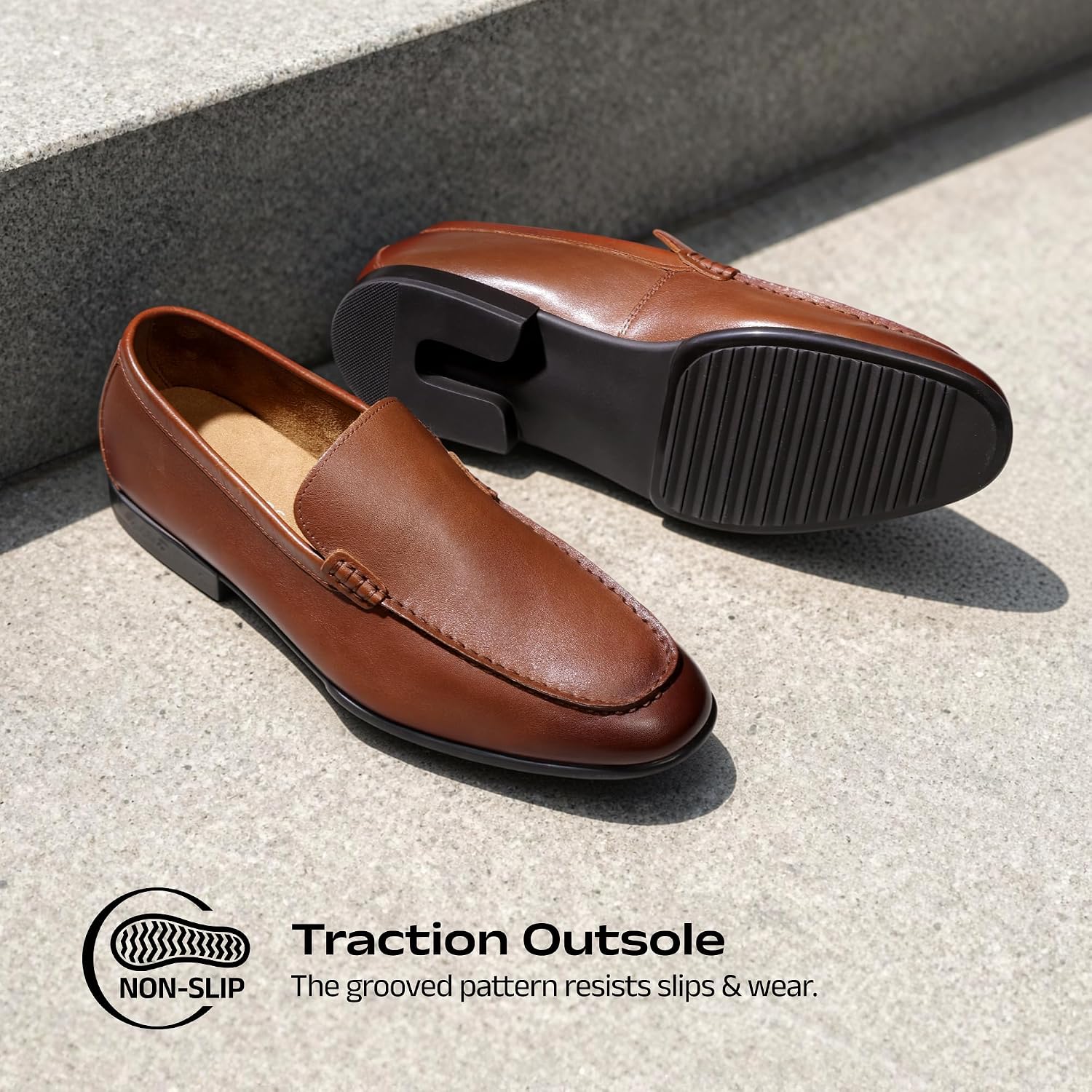 Bruno Marc Men's Loafers Leather Suede Dress Shoes image 4