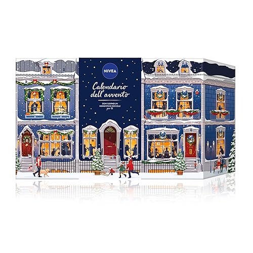 Immagine del prodotto NIVEA Calendario dell'Avvento 2023 per 24 momenti di coccole, Calendario Avvento da donna, Calendario Avvento beauty con prodotti e accessori selezionati NIVEA e Labello
