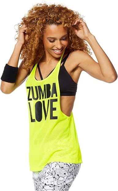 Zumba Fitness Love Mesh - Camiseta sin mangas para mujer : Amazon.es: Ropa