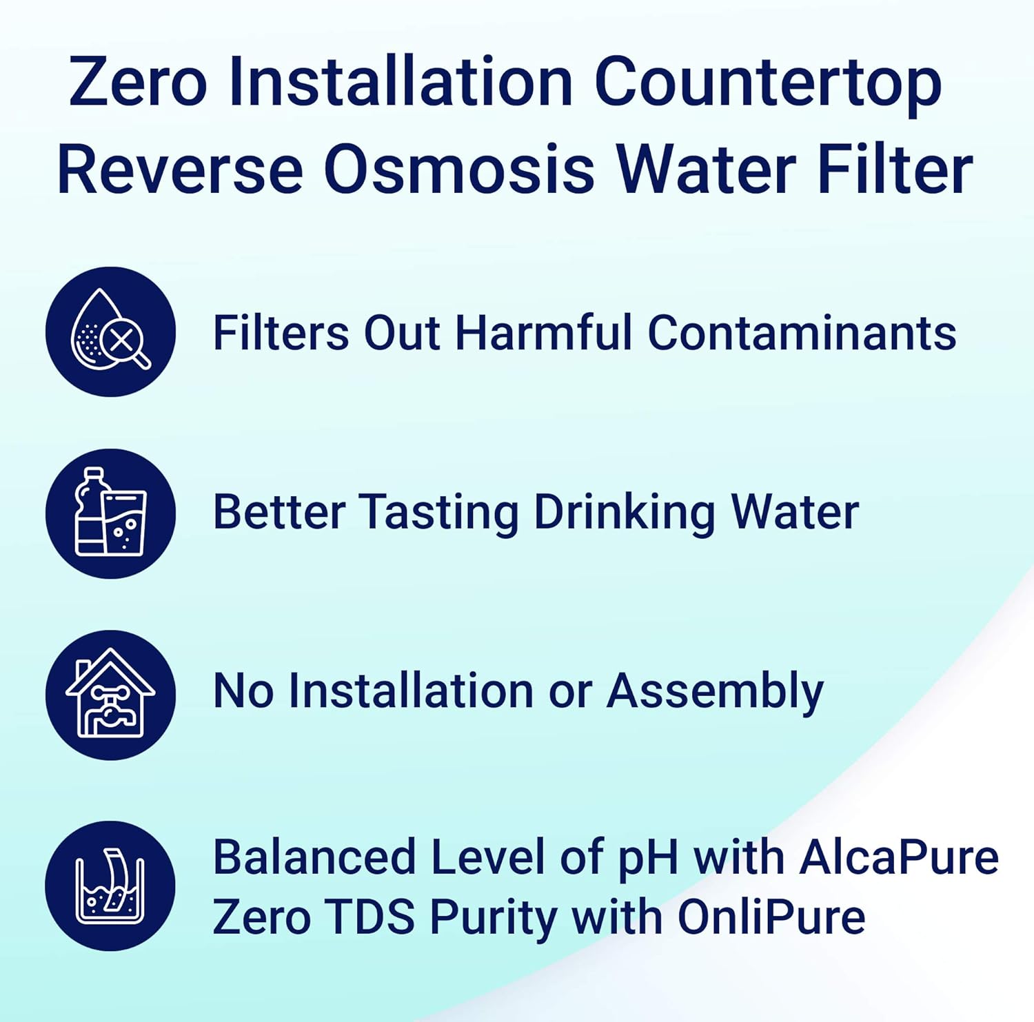 Limited Discount OnliPure Countertop Reverse Osmosis Water Filter by RKIN with Patented High Capacity 4 Stage Technology: Purified ZERO TDS Water with Superior Taste. No Installation or Assembly Required. Silver White Flash Sale OnliPure Countertop Reverse Osmosis Water Filter by RKIN with Patented High Capacity 4 Stage Technology: Purified ZERO TDS Water with Superior Taste. No Installation or Assembly Required. Silver White