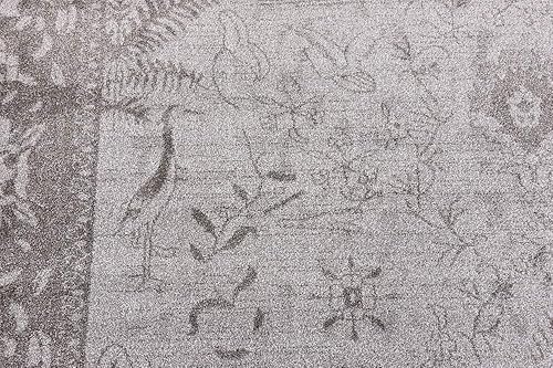 Miniatura 11 de Unique Loom La Jolla Collection Farmhouse, contemporáneo, botánico, tradicional, alfombra de área vintage, 8 x 10 pies, gris clarogris oscuro