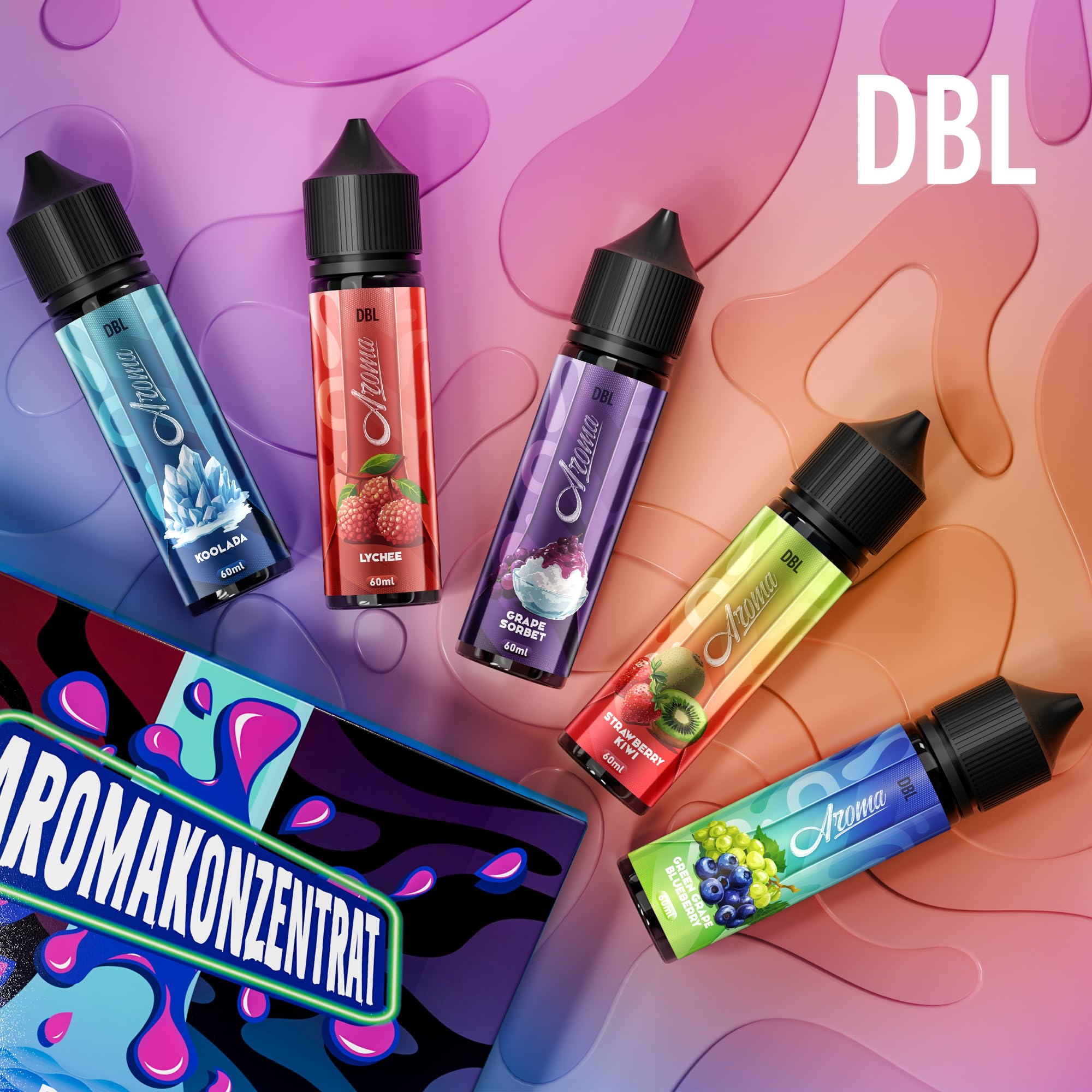 DBL Concentrato Aroma 5x20ml, Aroma Concentrato Alimentare Ideale per Cuocere, Alimenti, Bevande