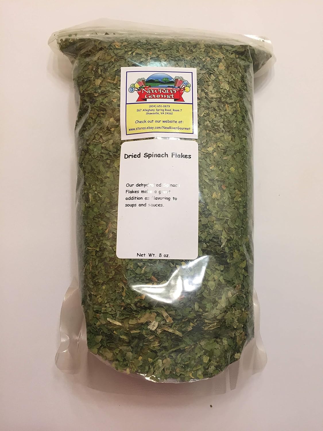 Dried Dehydrated Spinach Flakes (8 ounces)