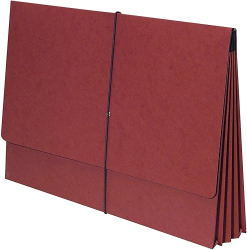 Cartera expandible para todo el estado, tamaño legal con expansión Redrope de 3 1/2 pulgadas, cierre de lazo elástico, 25 por caja