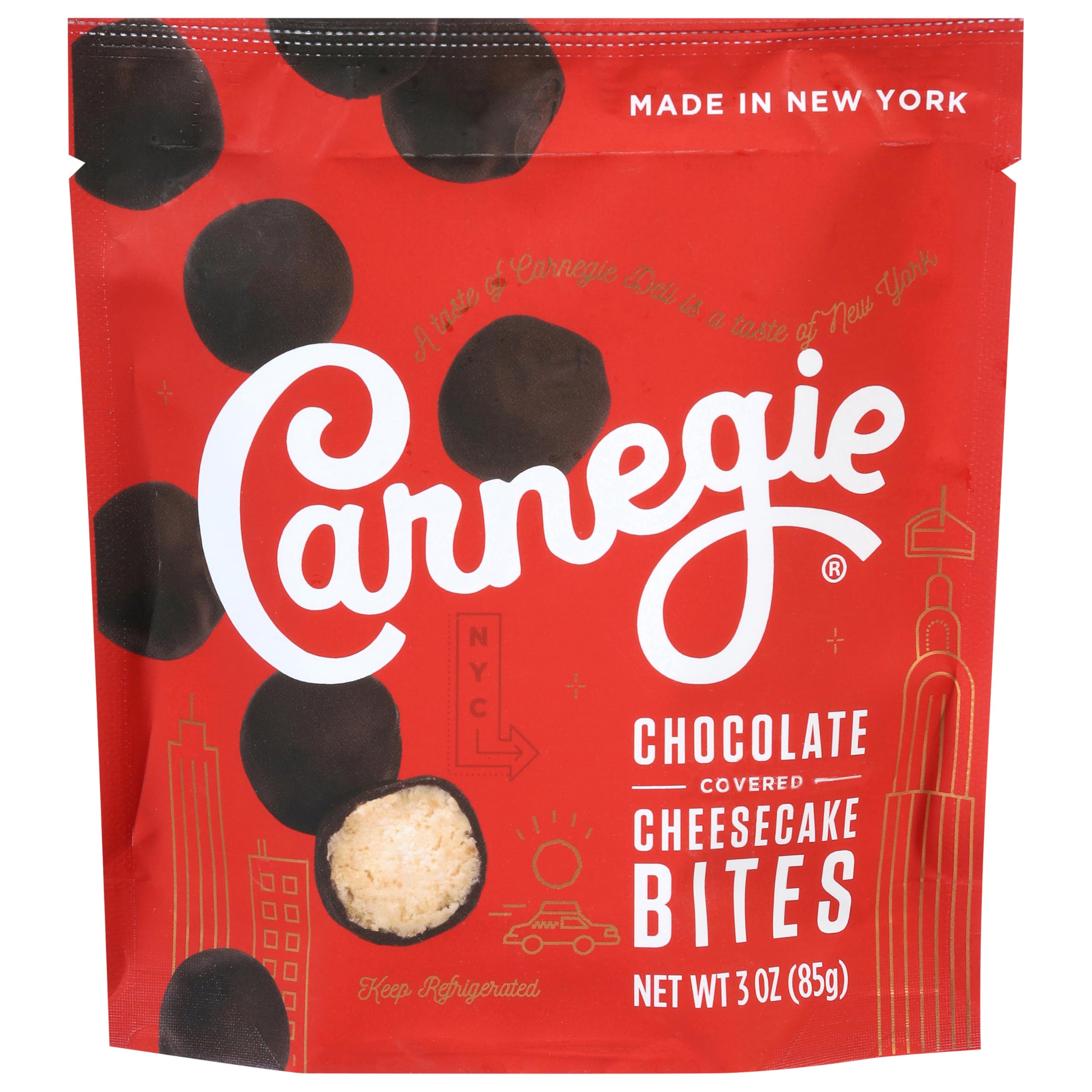 Carnegie, Cheesecake Bites Original, 3 Ounce