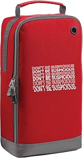 Flox Creative Red Sports Shoe Bag Don't be Suspicious Horizontal Print