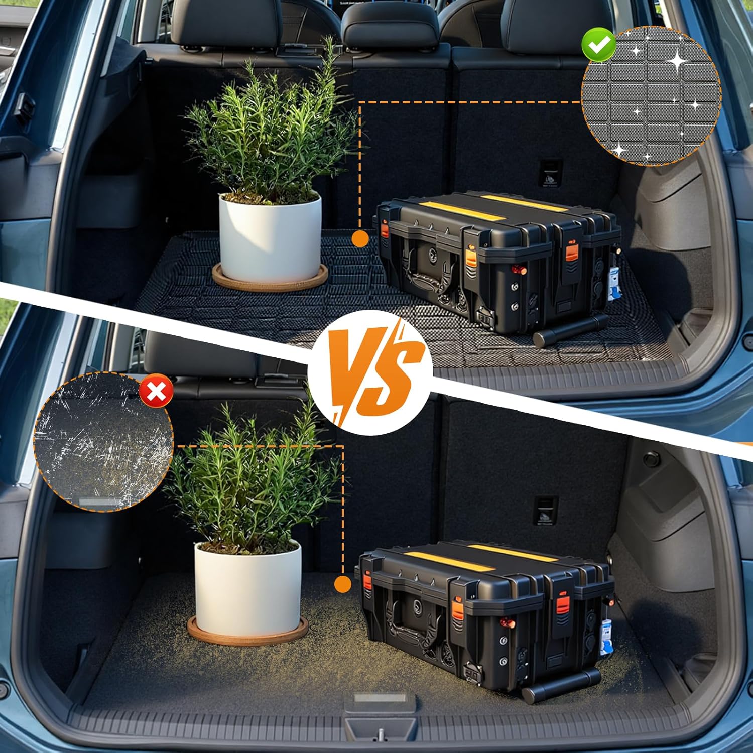 Trunk Liner for 2026 Honda Passport 3D Custom Fit All-Weather TPE Material Waterproof Car Cargo Liner Mat, Black